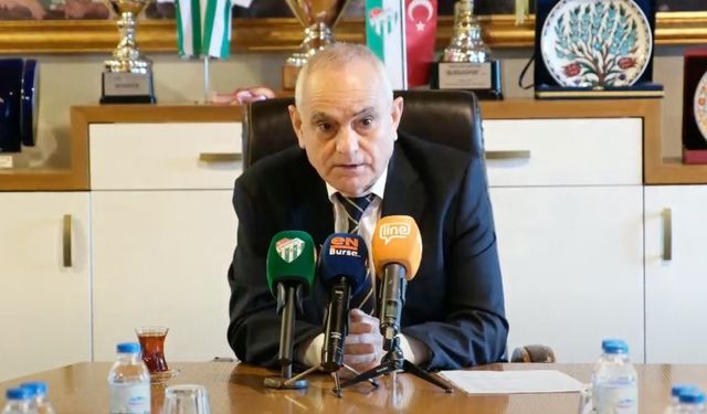 Bursaspor Başkanı Recep Günay: “120 milyon TL faiz ödüyoruz”