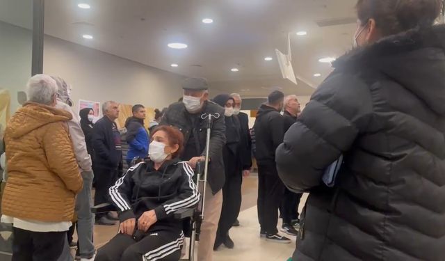 Bursa'da şehir hastanesinin acil servislerine akın etti