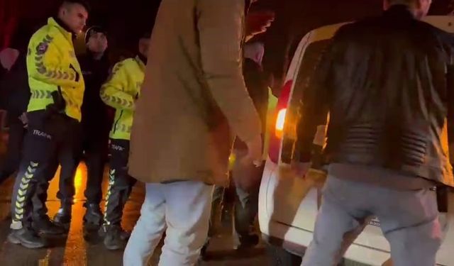 Bursa İnegöl ilçesinde polise saldıran alkollü sürücü tutuklandı