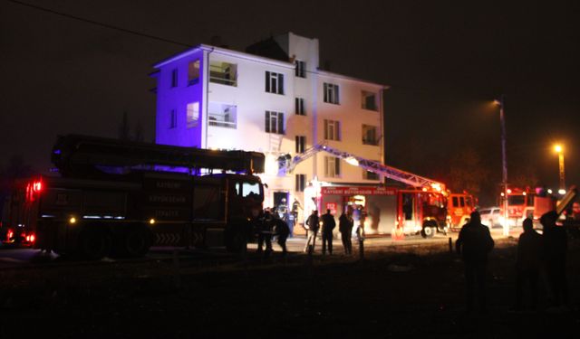 Kayseri Kocasinan ilçesinde yangın faciası: 1 ölü, 8 yaralı