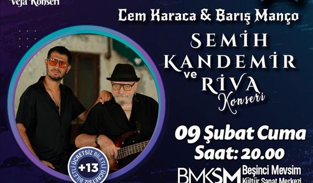 İnegöl Belediyesi Cem Karaca ve Barış Manço için vefa konseri düzenledi
