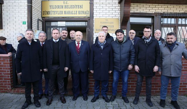 CHP Bursa Büyükşehir Belediye Başkan Adayı Mustafa Bozbey saha çalışmalarını sürdürüyor