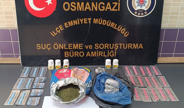 Bursa’da uyuşturucu madde ticareti yapan 2 kişi yakalandı