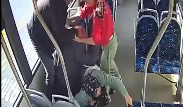 Mersin'de okul müdürü ve oğlu otobüste yaşlı çifti darp etti