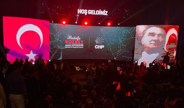 CHP Lideri Özgür Özel Bursa’da! Belediye Başkan adayları tanıtıldı