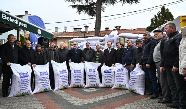 Bursa Büyükşehir Belediyesi’nden besiciye yem desteği