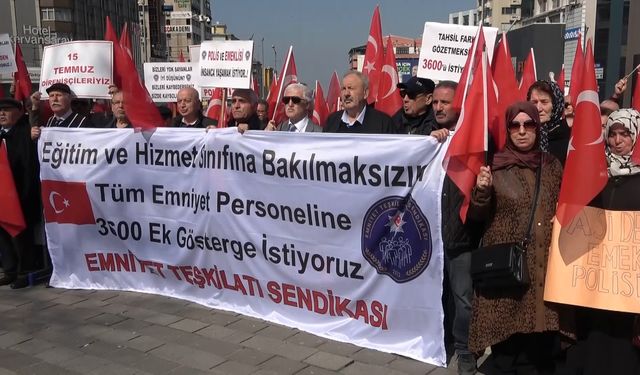 Emekli polisler Bursa’dan seslendi: 3600 ek gösterge istiyoruz