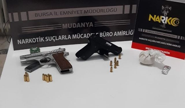 Bursa Mudanya’da bağ evinden uyuşturucu fışkırdı