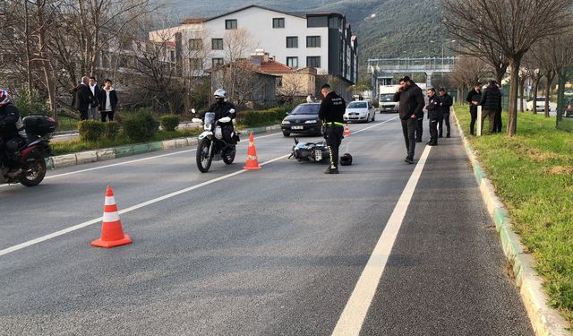 Bursa Gemlik ilçesinde motosiklet sürücüsü kazada hayatını kaybetti