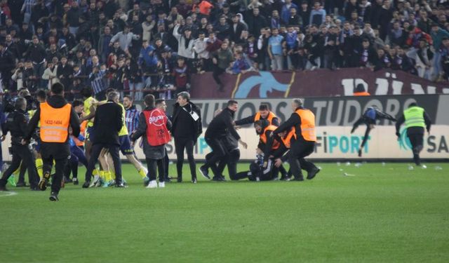 Trabzonspor - Fenerbahçe maçı sonrası çıkan olaylarda 5 taraftar tutuklandı
