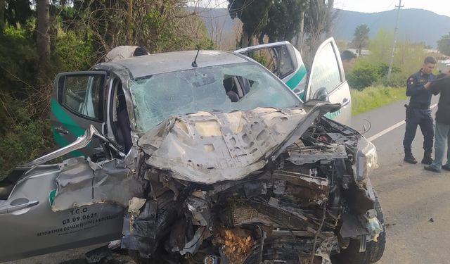 Muğla Köyceğiz ilçesinde Orman İşletme Müdürlüğü aracı kaza yaptı: 3 yaralı