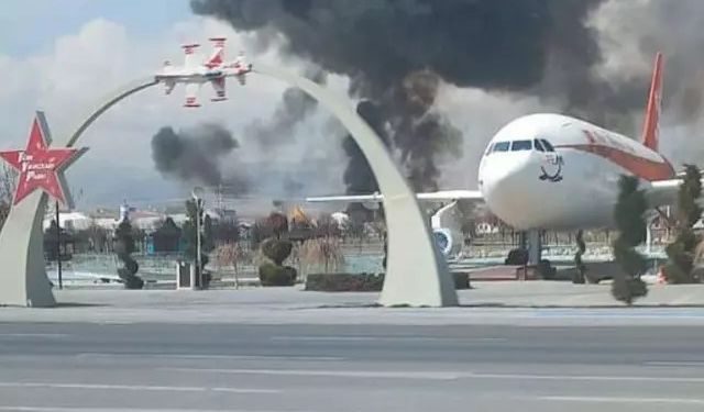 Konya'da askeri eğitim uçağı düştü! 1 askeri personel şehit oldu