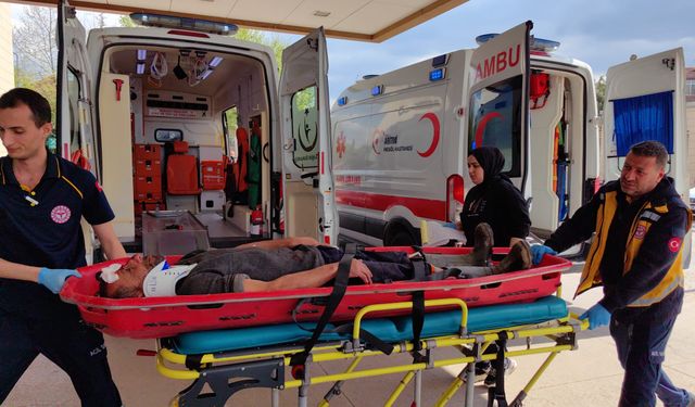Bursa İnegöl'de kaza: Takla atan araçta 4 kişi yaralandı