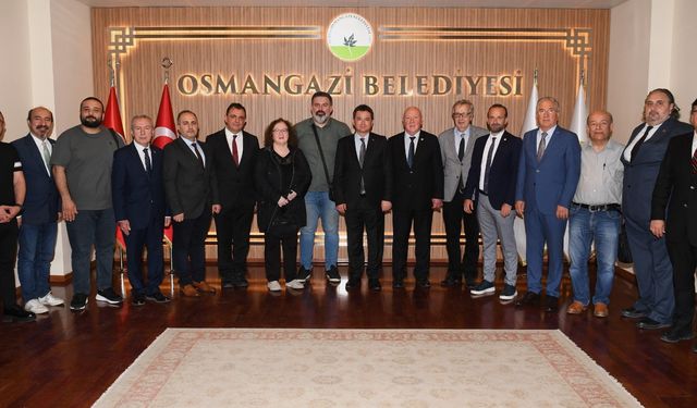 Bursa Gazeteciler Cemiyeti'nden Başkan Erkan Aydın'a ziyaret