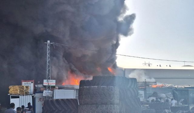 Ankara'da sanayi sitesinde büyük yangın