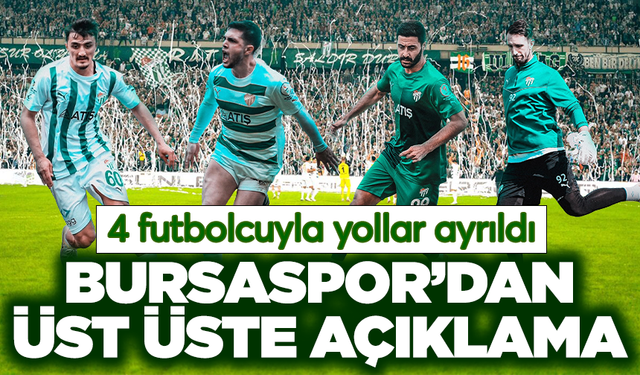 Bursaspor'da üst üste ayrılıklar