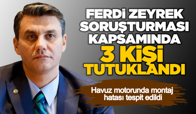 Başkan Zeyrek'in ölümüyle sonuçlanan olayda 3 şüpheli tutuklandı