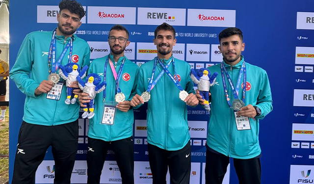 Osmangazili atletin milli forma ile madalya sevinci