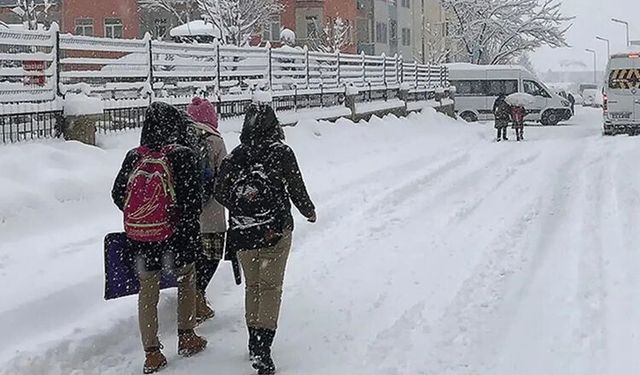 Eğitime kar engeli: 8 ilde okullar tatil edildi