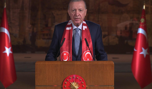Cumhurbaşkanı Erdoğan, A Milli Futbol Takımı için video mesaj yayınladı