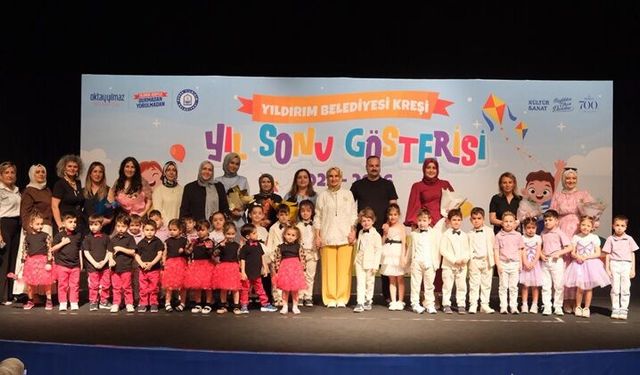 Yıldırım’da miniklerin mezuniyet coşkusu