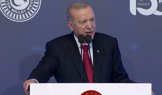 Cumhurbaşkanı Erdoğan: ''Gazi Meclis emperyalizmin maşalarına geçit vermemiştir''