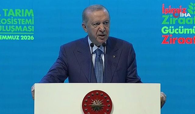 Cumhurbaşkanı Erdoğan: ''42 ilimizde organize tarım bölgesini faaliyete geçiriyoruz''