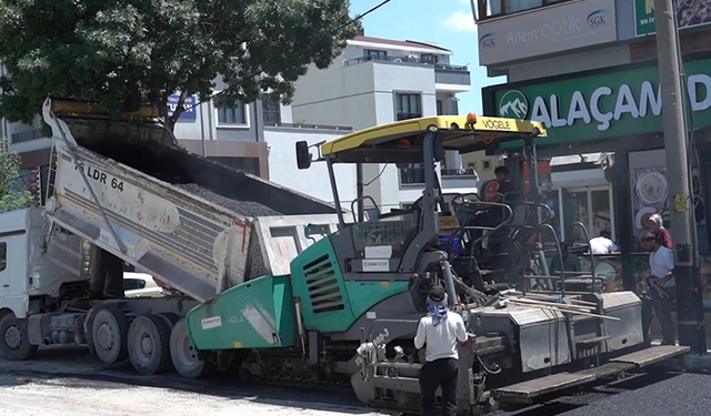 Kestel Belediyesi'nin asfalt mesaisi sürüyor