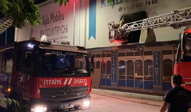 Bursa'da baca yangını paniği