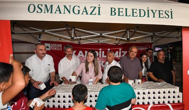 Osmangazi Belediyesi’nden Mevlit Kandili’nde geleneksel ikram