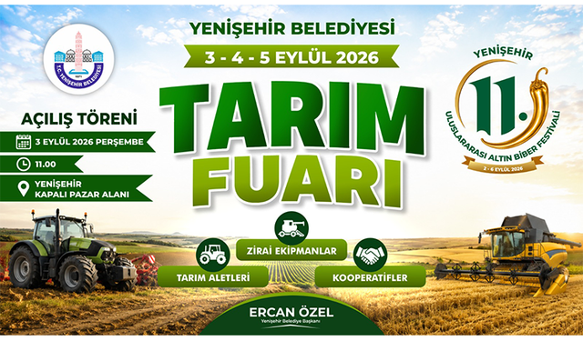 Yenişehir’de tarım fuarı için başvurular başladı