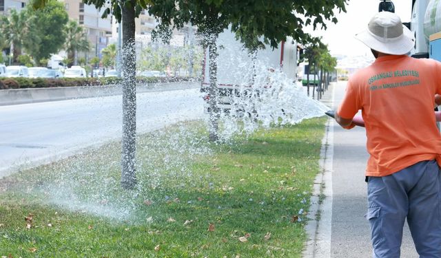 Osmangazi’de yeşil alanlarda titiz çalışma