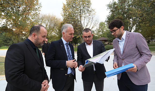 Hikmet Şahin Kültür Parkı'nda yeni kaykay ve paten park yapımında sona gelindi