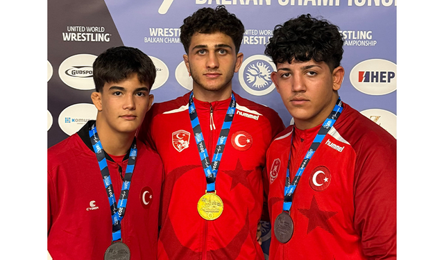 Büyükşehir Belediyesporlu güreşçilerden 3 madalya
