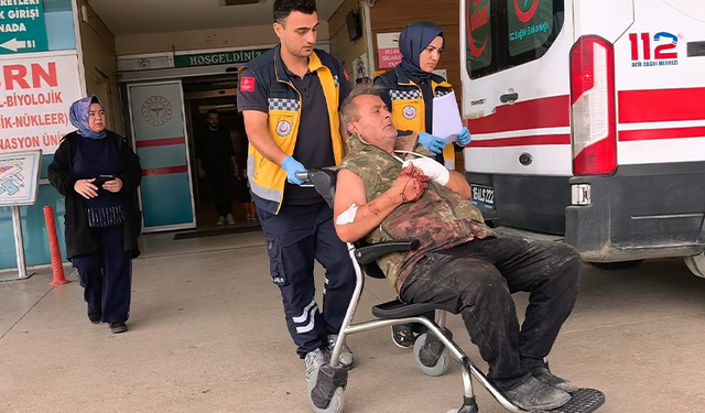 Bursa'da elini motorlu testereye kaptıran 61 yaşındaki adam yaralandı