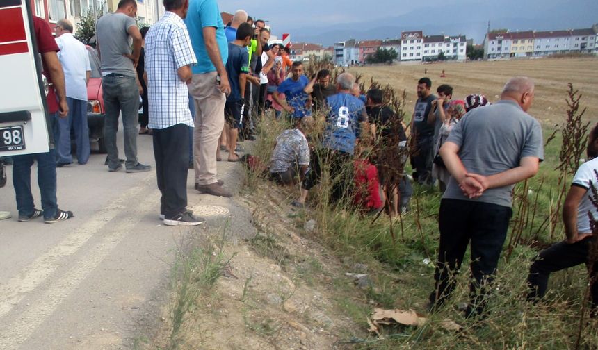 Bursa'da feci kaza! Otomobilin çarptığı bisikletli çocuk ağır yaralandı
