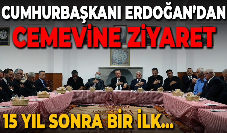 Cumhurbaşkanı Erdoğan, cemevinde Muharrem ayı iftarına katıldı