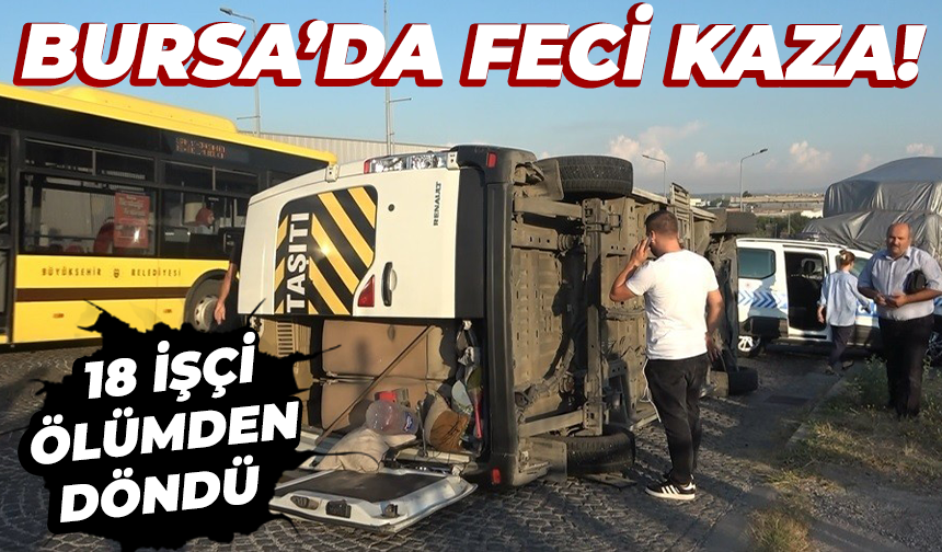 Bursa'da İzmir yolunda zincirleme kaza! 5 yaralı
