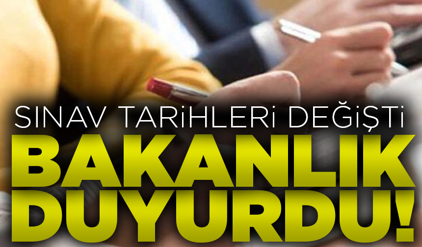 MEB, ortak sınav tarihlerinin değiştiğini duyurdu