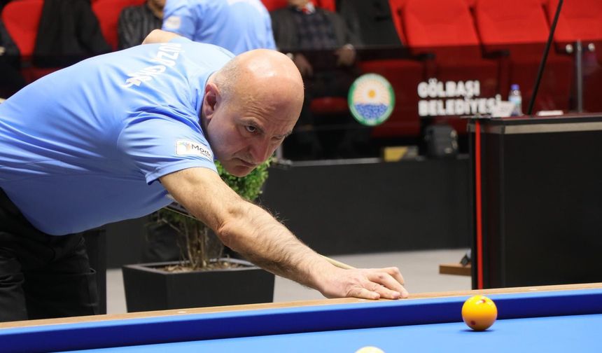 Kazım Canbul 3 Bant Bilardo Veteranlar Türkiye Şampiyonu oldu