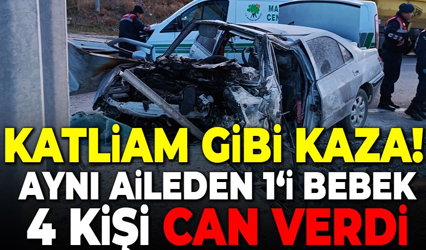Ankara Mamak ilçesinde feci kaza! Aynı aileden 1'i bebek 4 kişi öldü