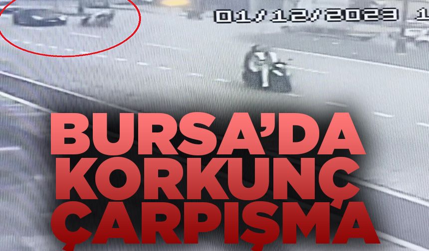 Bursa’da otomobil ile motosiklet çarpıştı