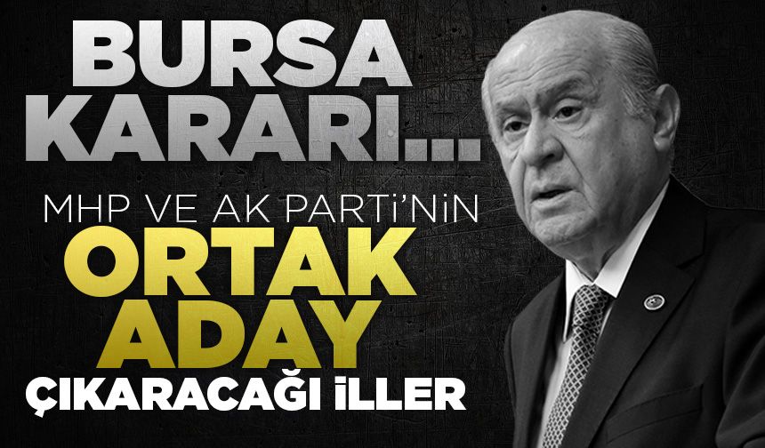 MHP ve AK Parti’nin ortak aday çıkaracağı iller belli oldu!