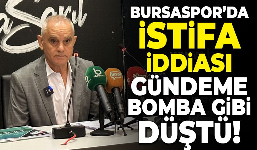 Bursaspor'da bomba iddia! Recep Günay istifa mı etti?