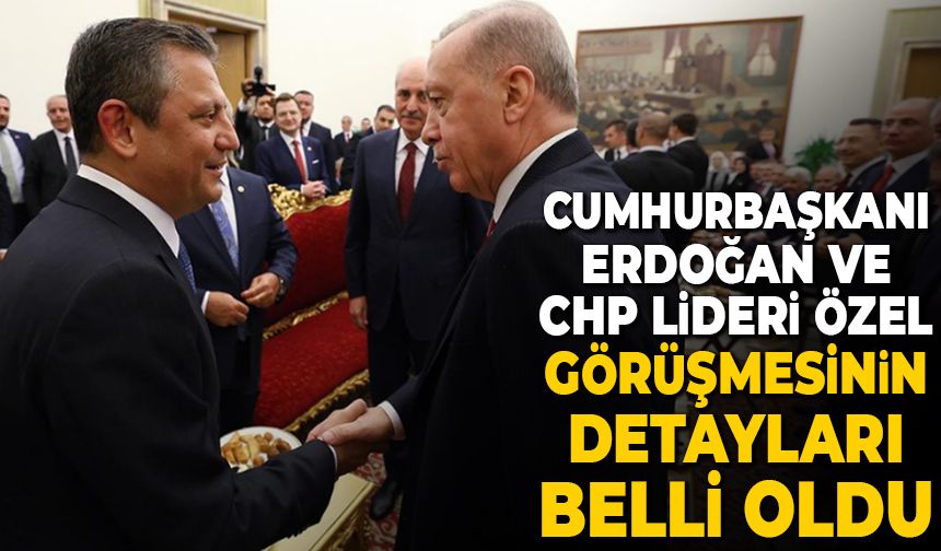 Cumhurbaşkanı Erdoğan ve CHP lideri Özel görüşmesinin detayları belli oldu