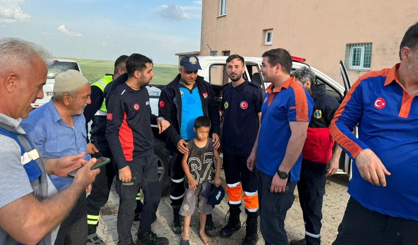Diyarbakır Hazro ilçesinde kaybolan çocuk 6 saat sonra bulundu