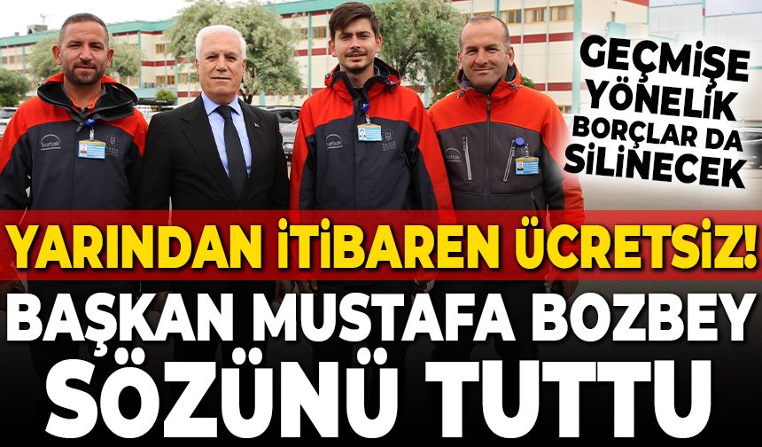 Başkan Mustafa Bozbey, BURBAK sözünü tuttu! Araçlar ücretsiz park edilebilecek