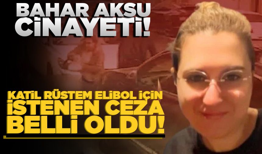 Bahar Aksu'yu katleden Rüstem Elibol için istenen ceza belli oldu