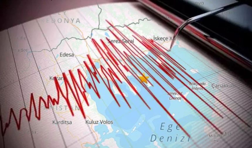 Çanakkale açıklarında 5.2 büyüklüğünde deprem!