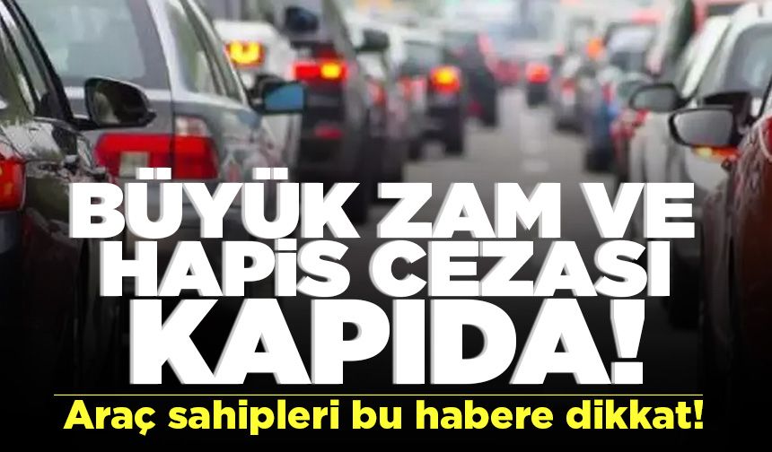 Yeni yasa teklifi Kurban Bayramı sonrası TBMM'de! Araç sahipleri dikkat!